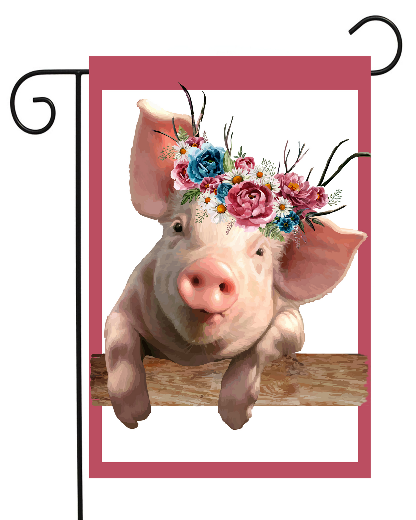 Pig Portrait Garden Flag #G2000