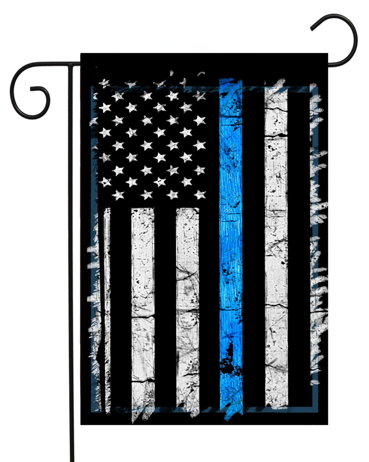 Police Stripes Garden Flag #G2509