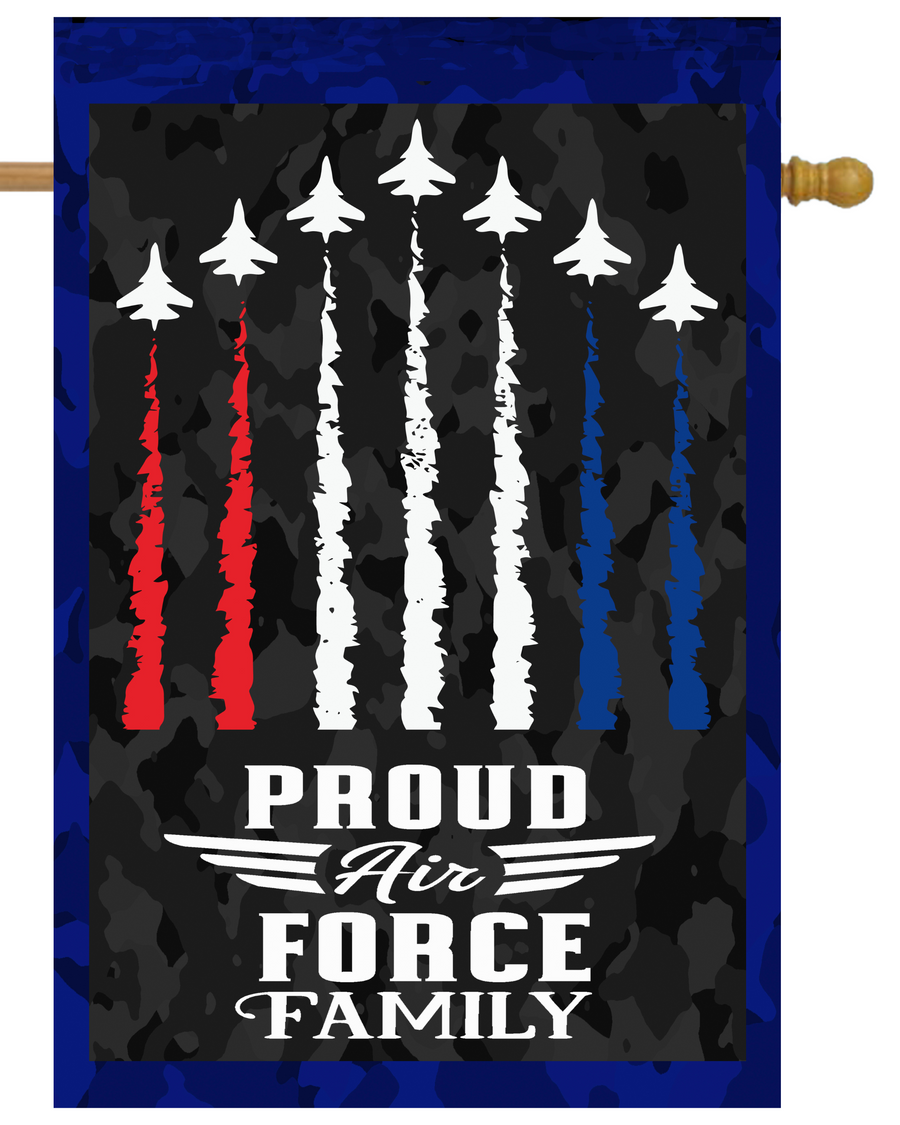 Proud Air Force Family House Flag # H1860