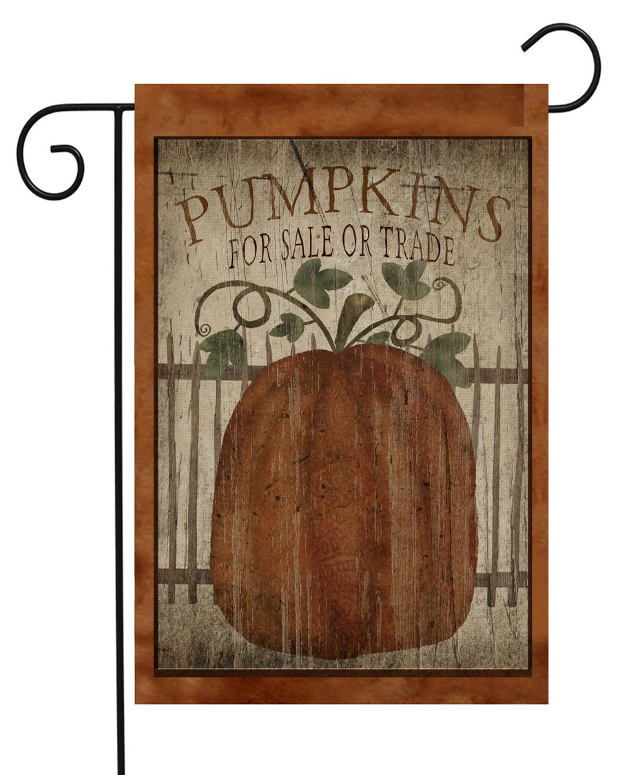 Pumpkins For Sale Garden Flag #G1244