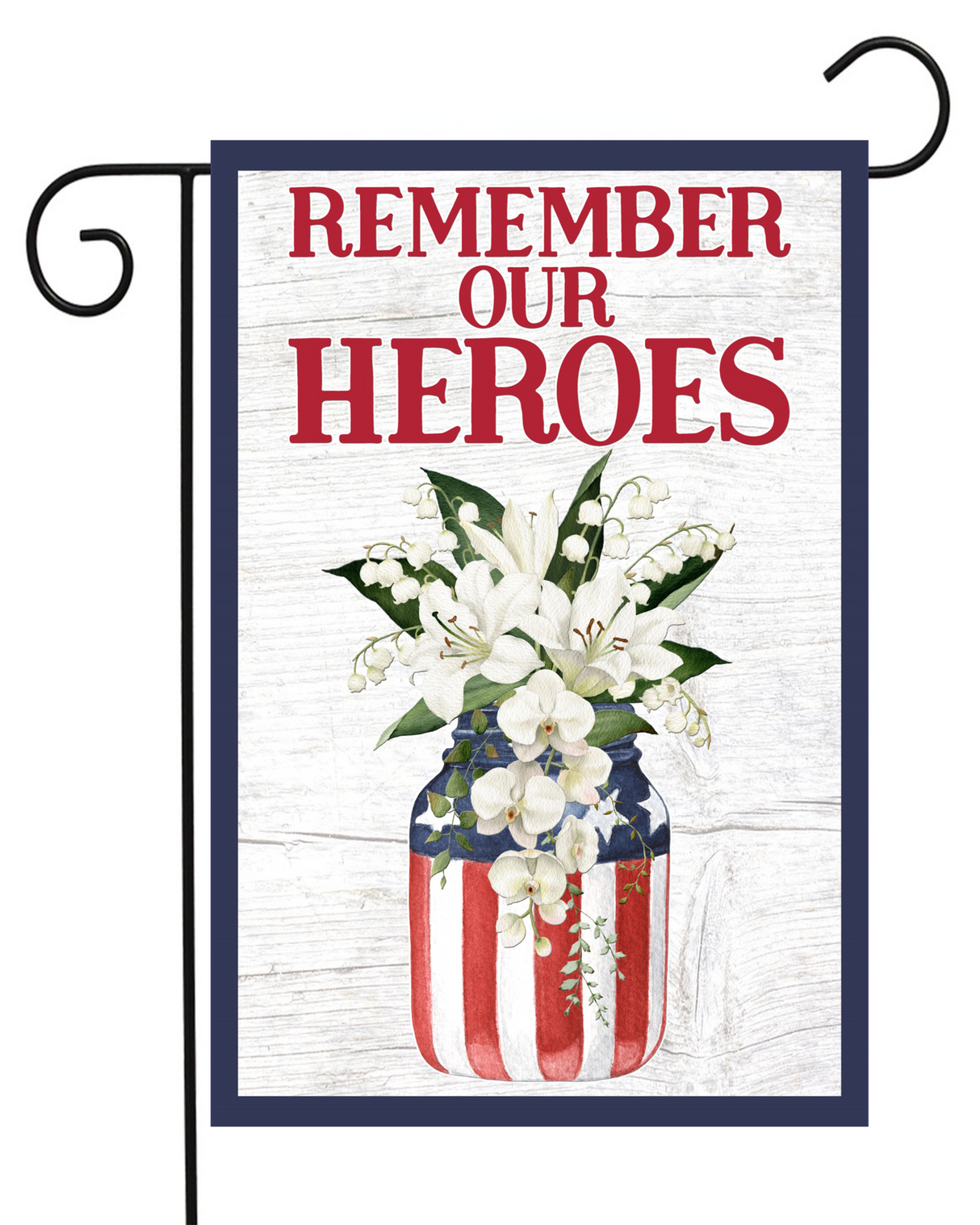 Remember Our Heroes Garden Flag #G2510