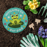 “Welcome to Our Pad” Garden Stepping Stone #S1001