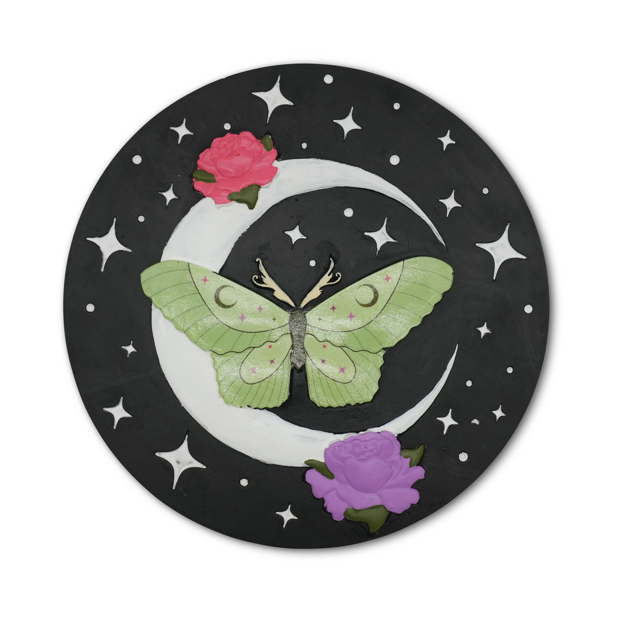 “Lunar Moth” Garden Stepping Stone #S1009