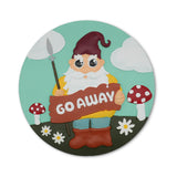 “Go Away Gnome” Garden Stepping Stone #S1011