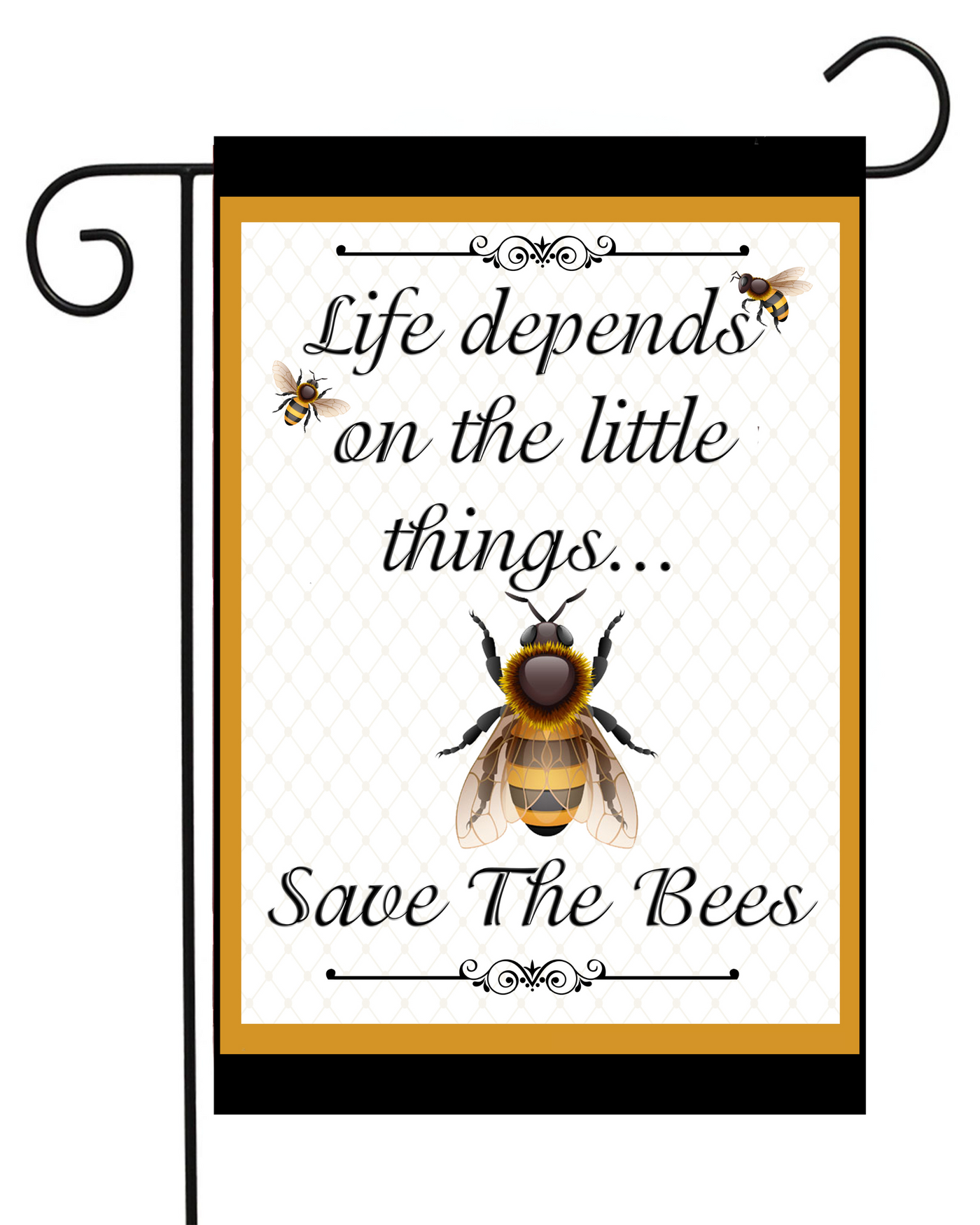 Save the Bees Garden Flag #G1285