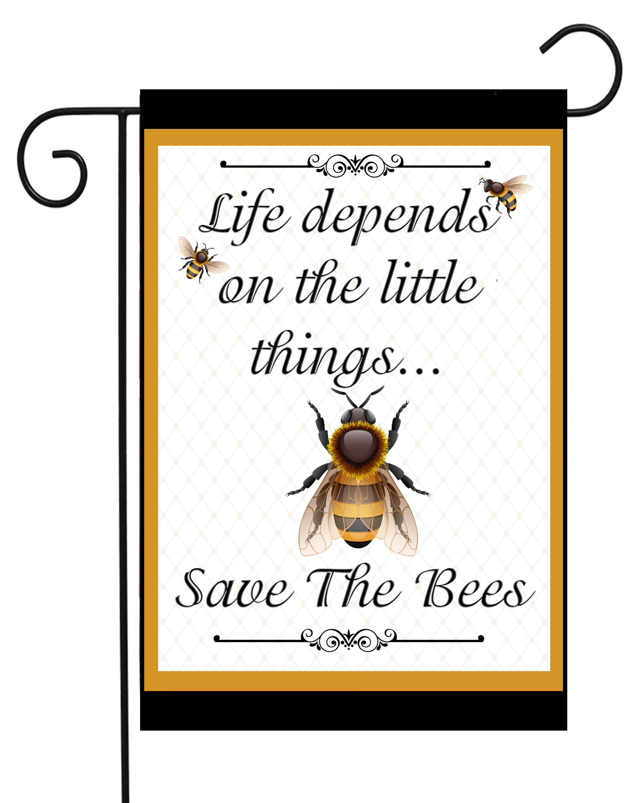 Save the Bees Garden Flag #G1285