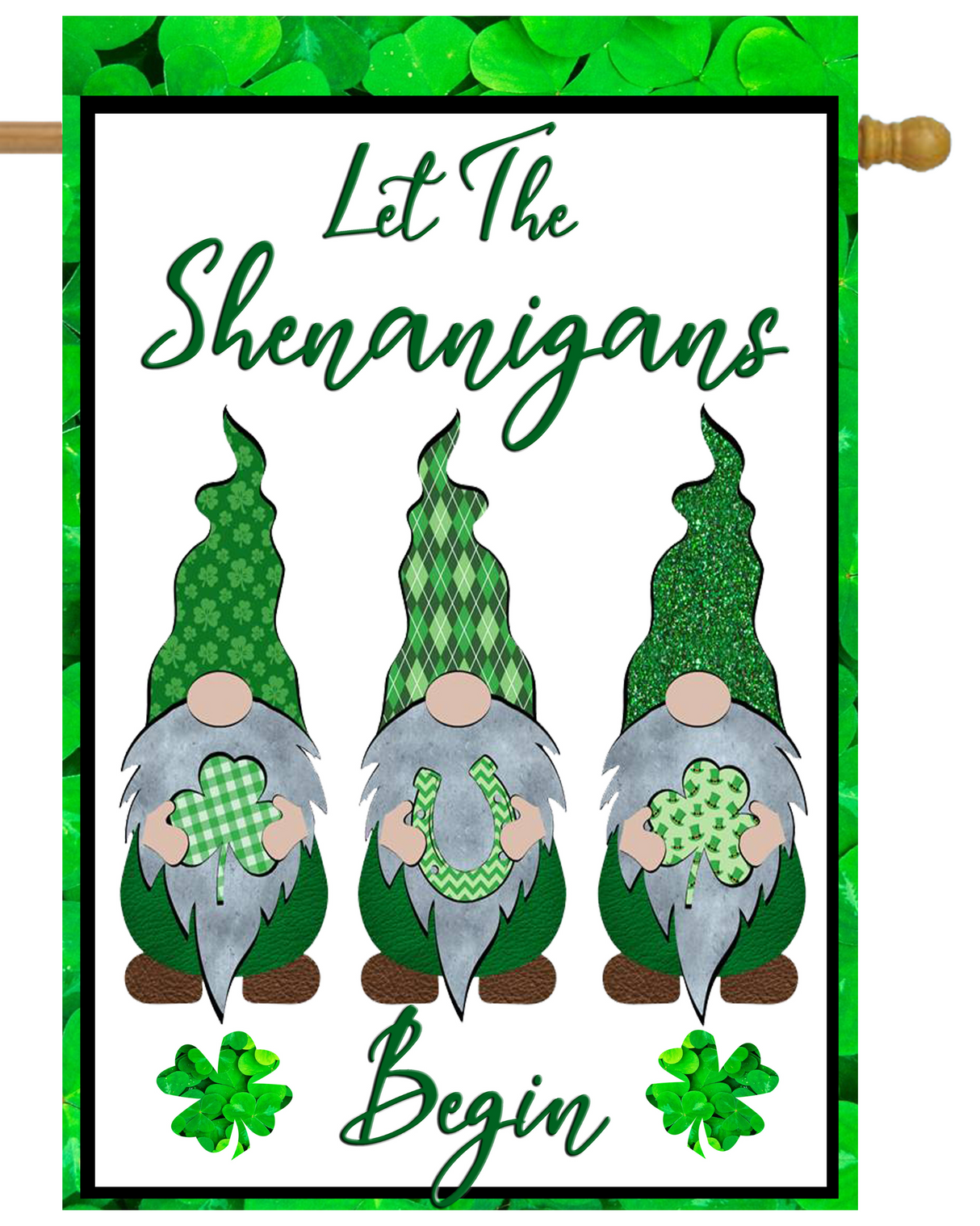 Shenanigans Begin Gnome House Flag # H1313