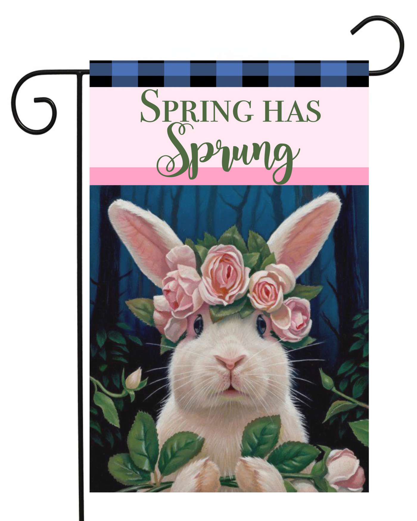 Spring has Sprung Rabbit Garden Flag #G1801