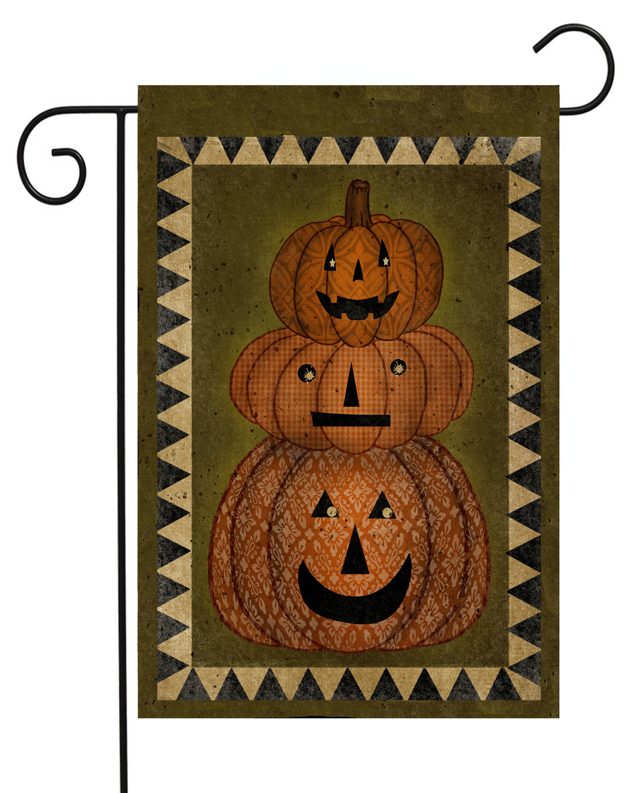 Stack of Three Pumpkins Garden Flag #G1515