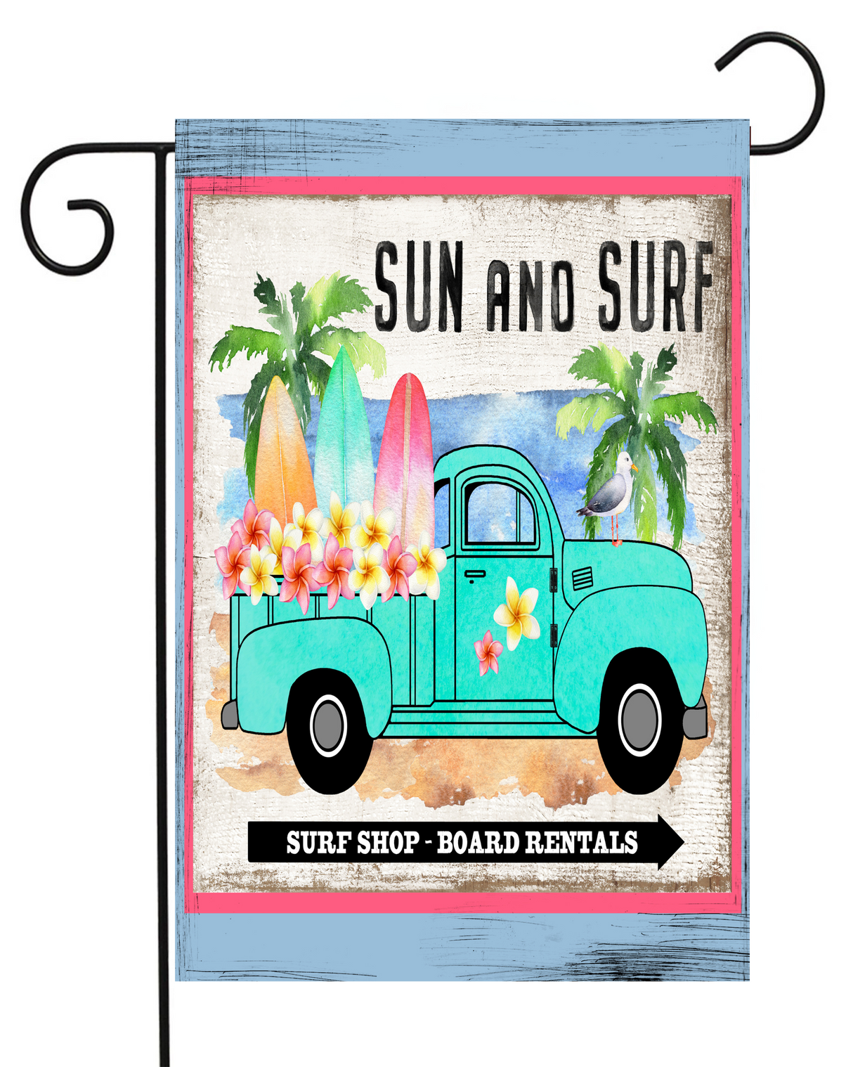 Sun and Surf Garden Flag #G1952