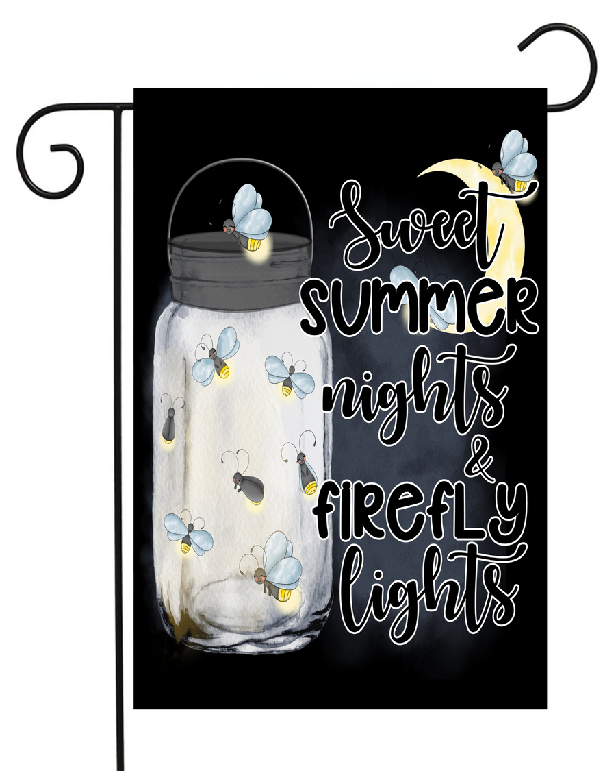 Sweet Summer Night Lights Garden Flag #G1967