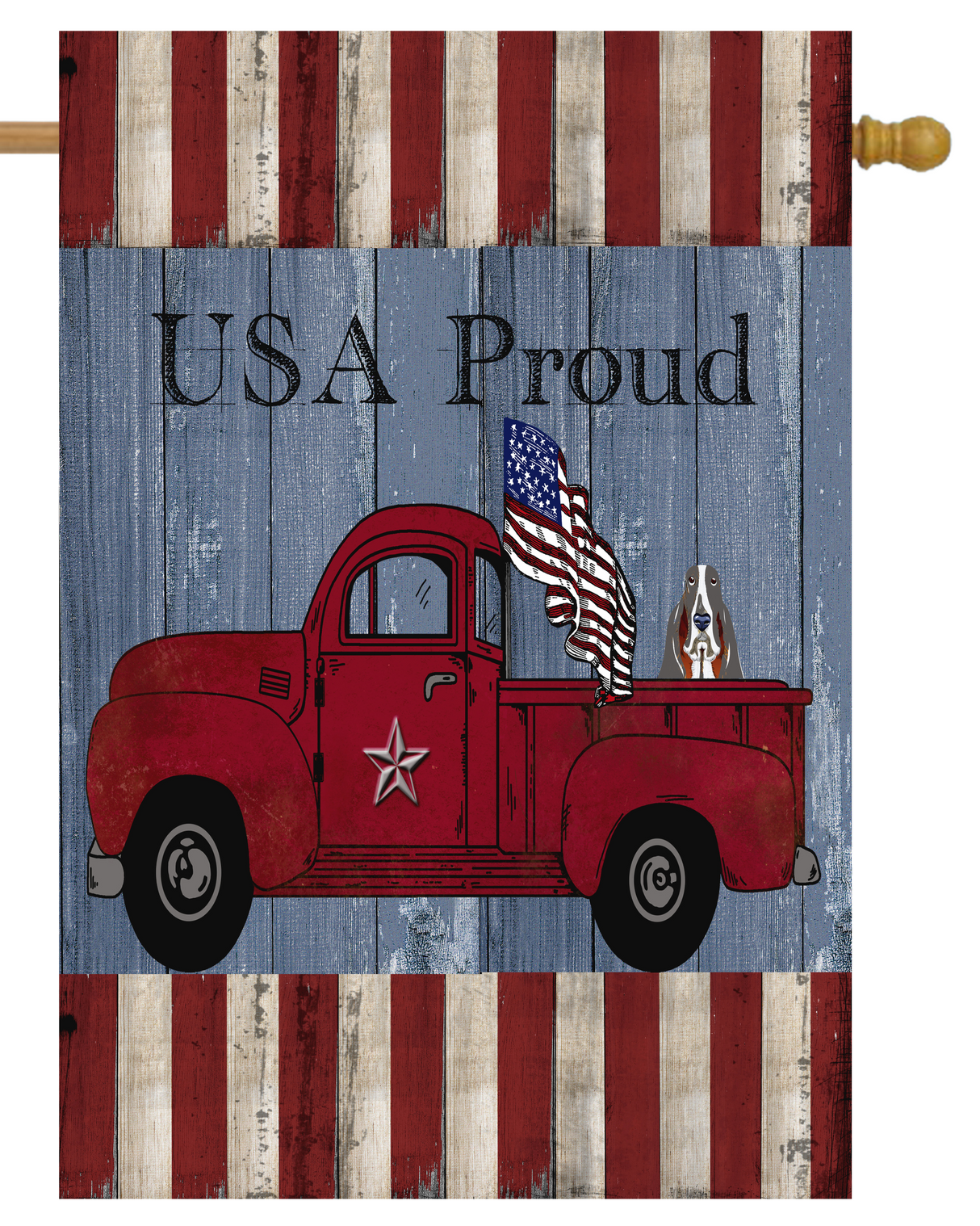 USA Proud Truck House Flag # H1082