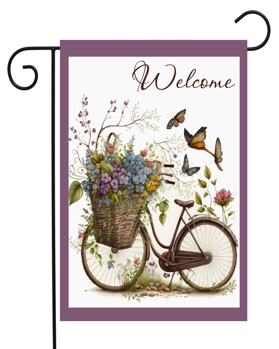 Welcome Bicycle Garden Flag #G2579