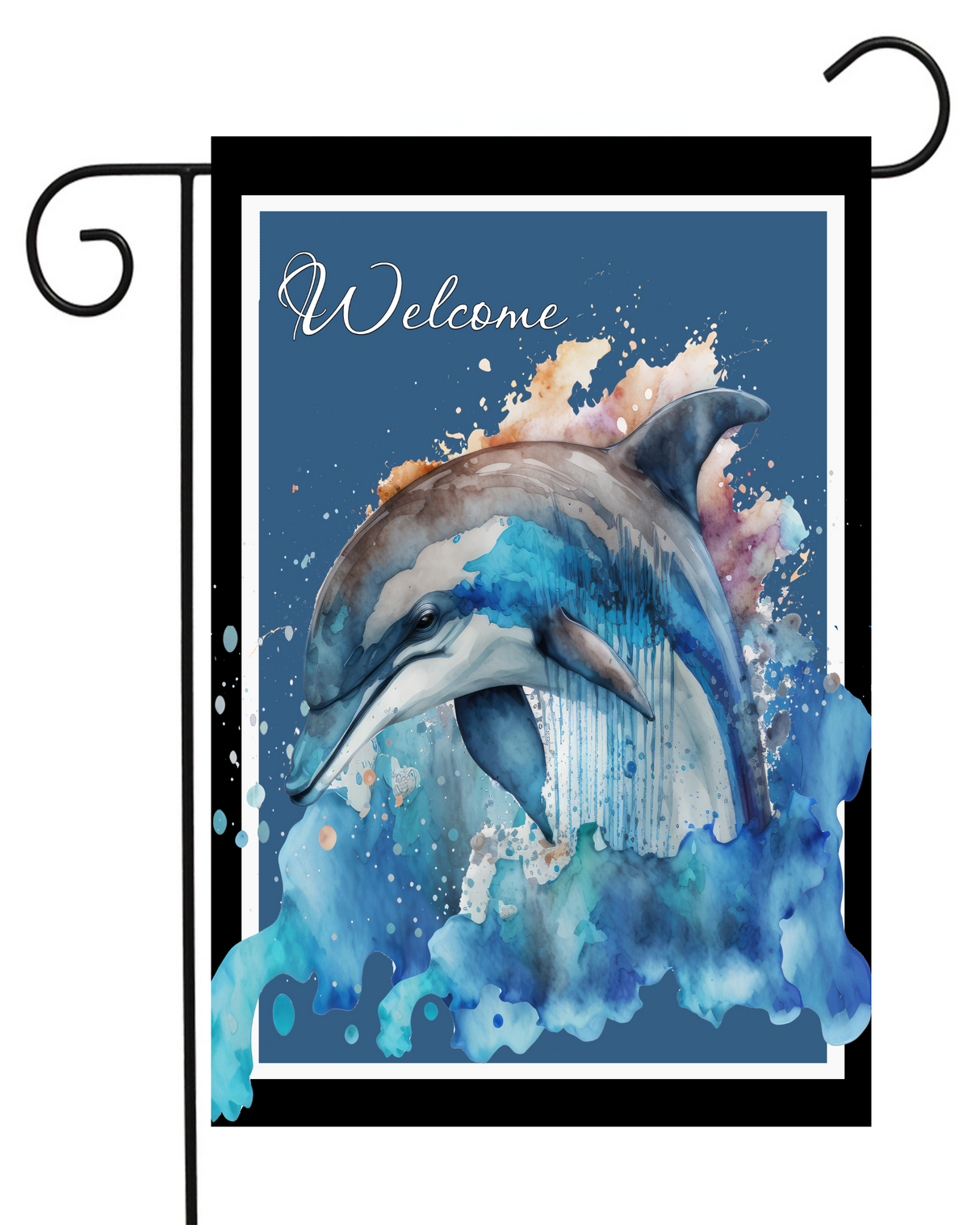 Welcome Dolphin Garden Flag #G2578