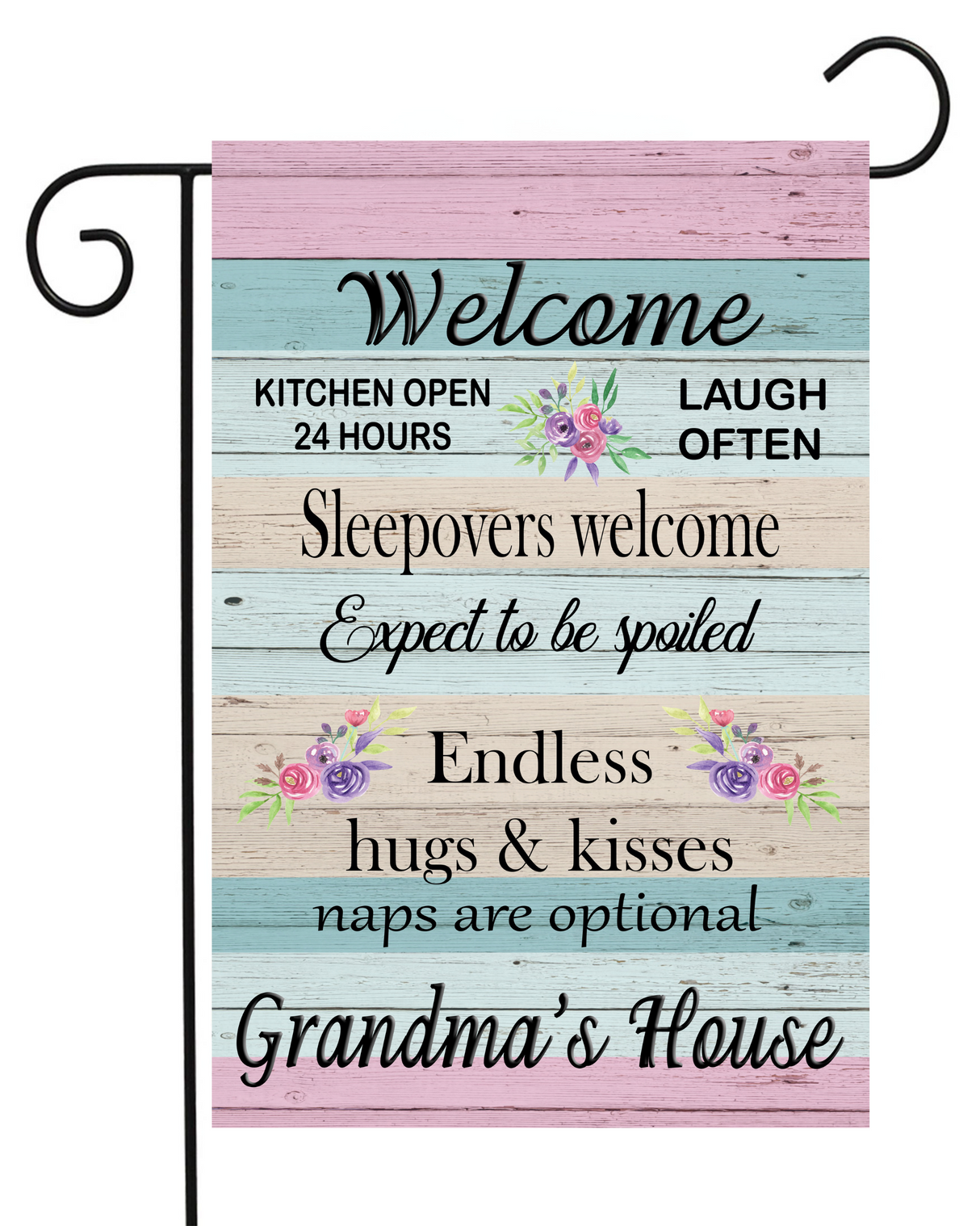 Welcome to Grandma's House Garden Flag #G2524