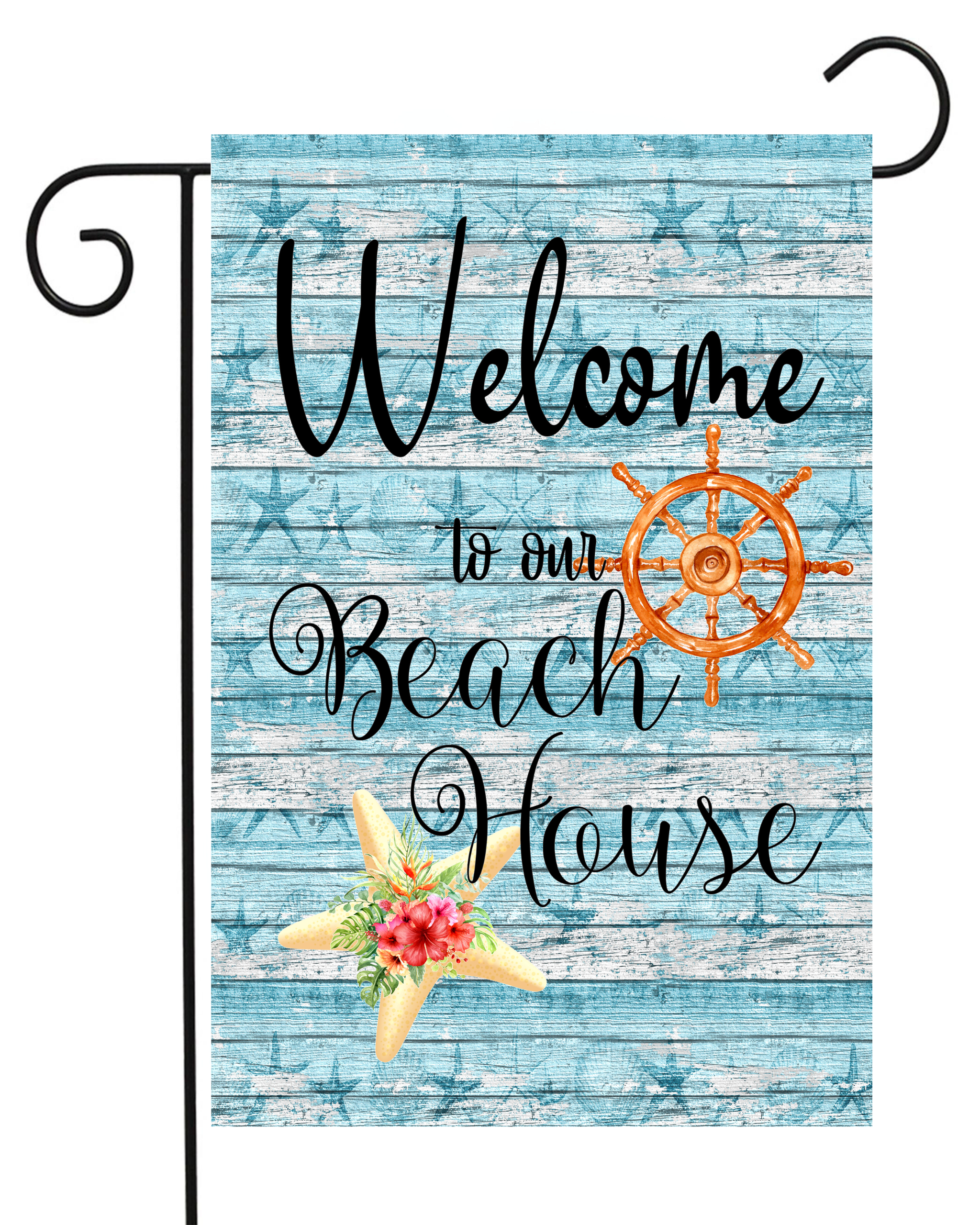 Welcome to Our Beach House Garden Flag #G2176