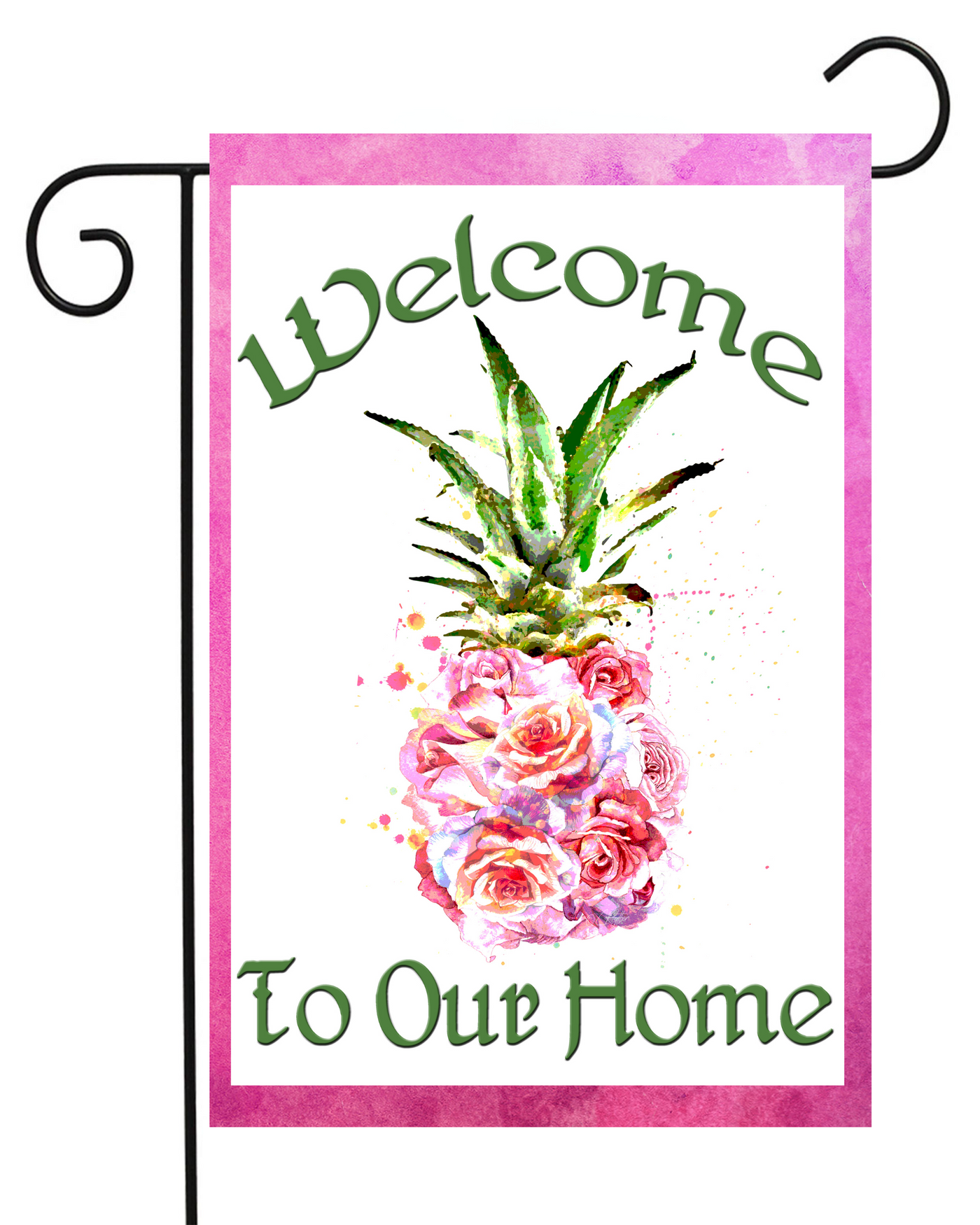 Welcome to Our Home Pineapple Garden Flag #G1593