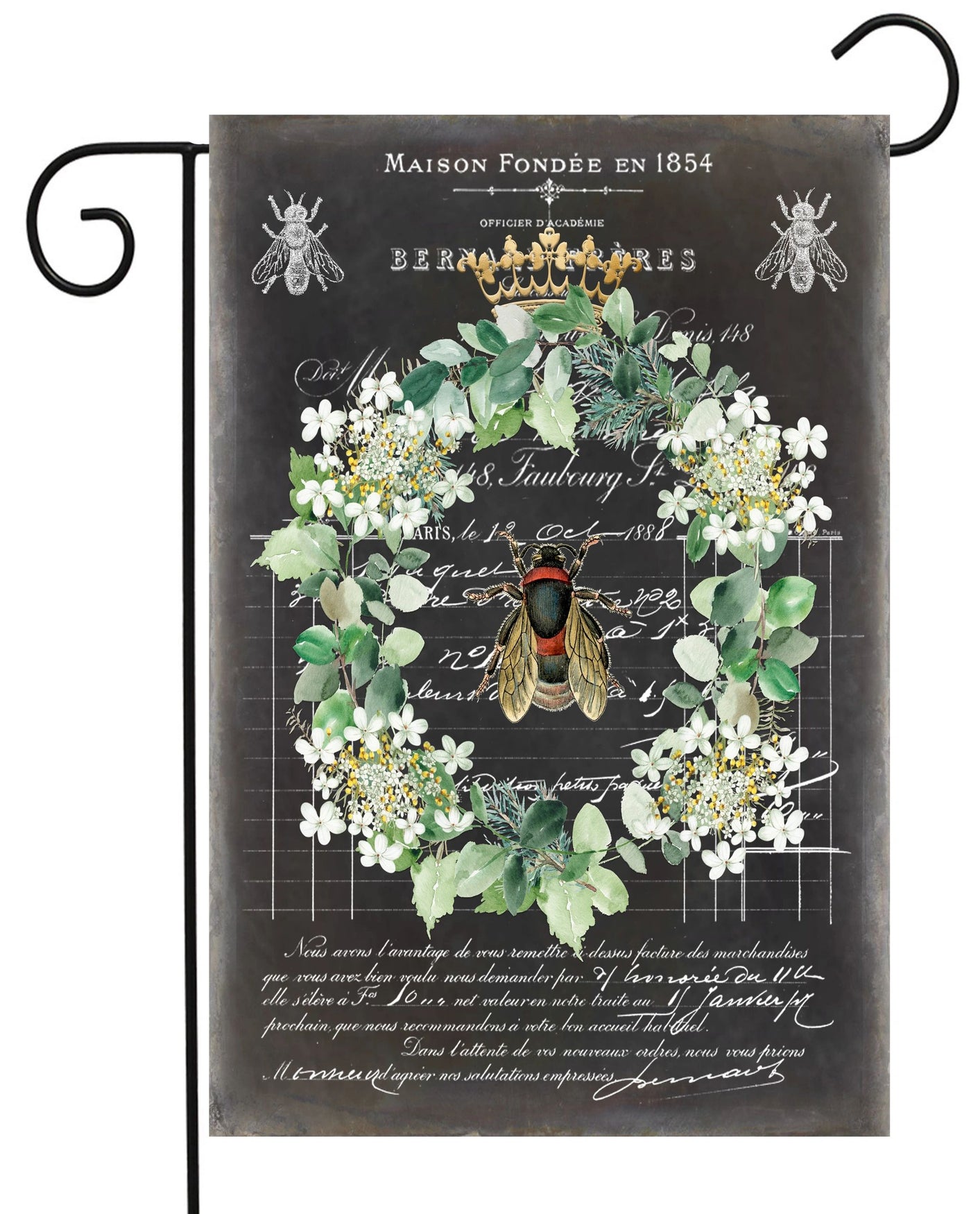 Bee Wreath Garden Flag #G2413