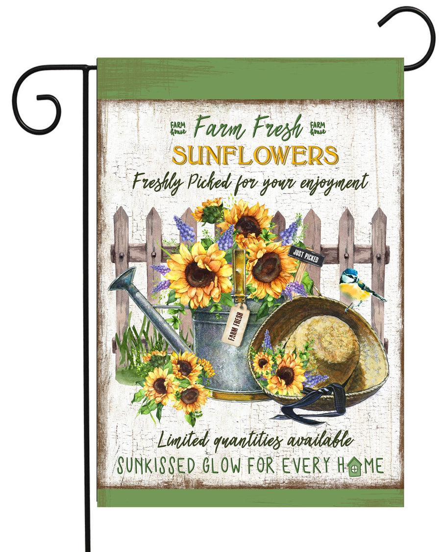 Farm Fresh Sunflowers Garden Flag #G2298