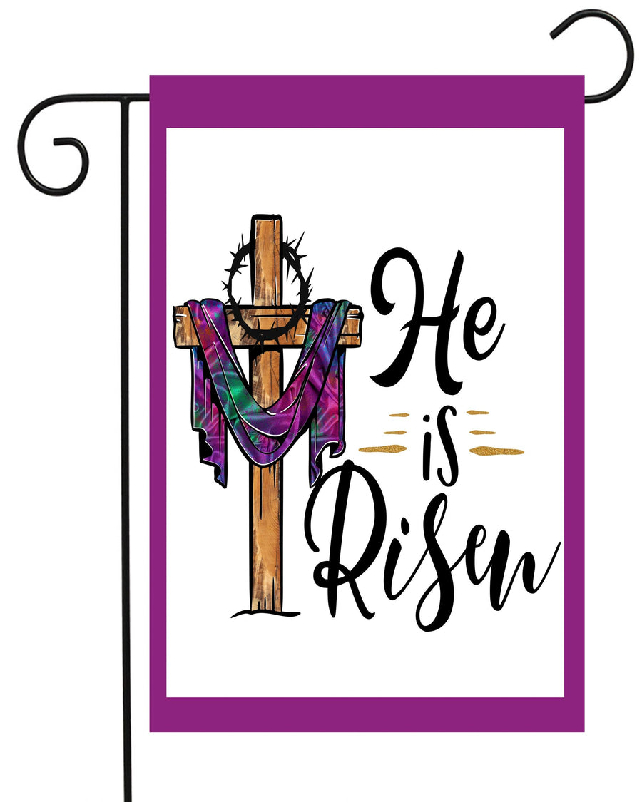 He Is Risen Garden Flag #G2209