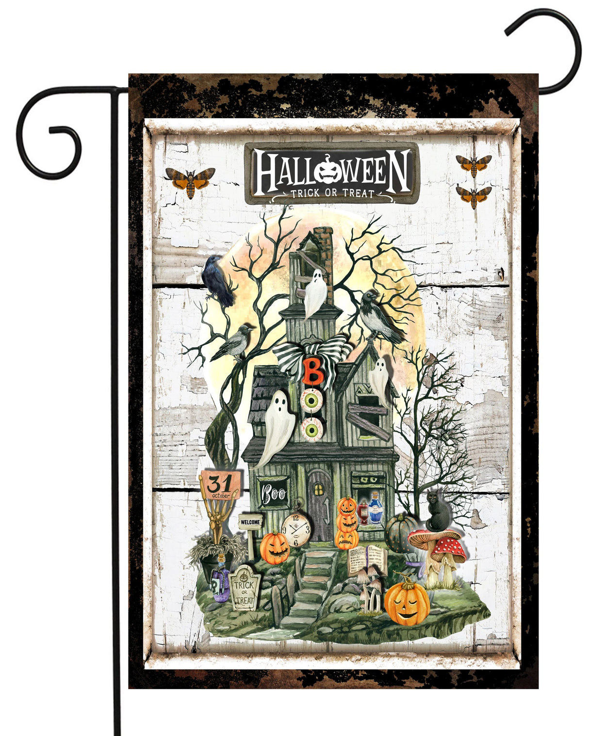 Halloween House Garden Flag #G2470