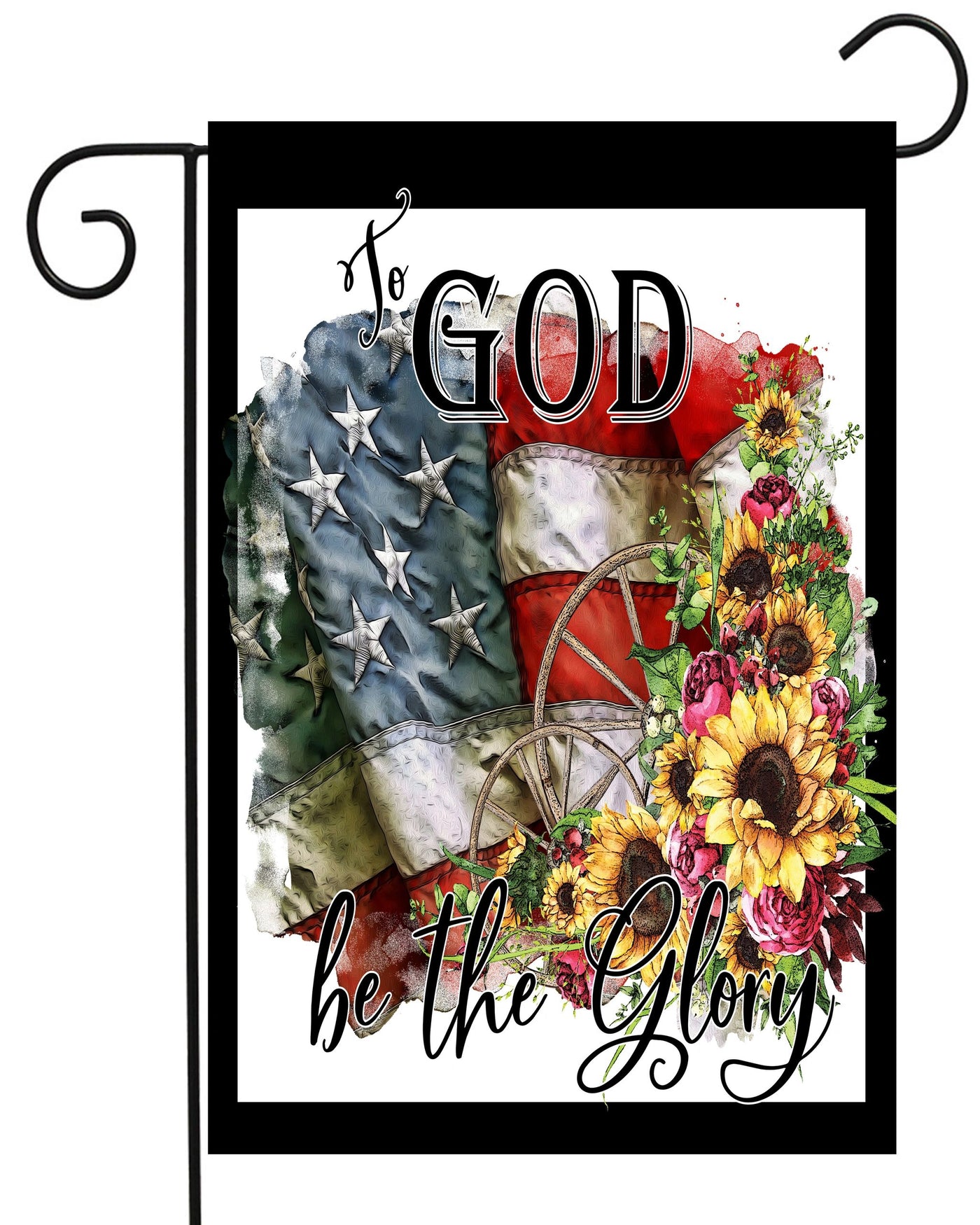 To God Be The Glory Garden Flag #G2453