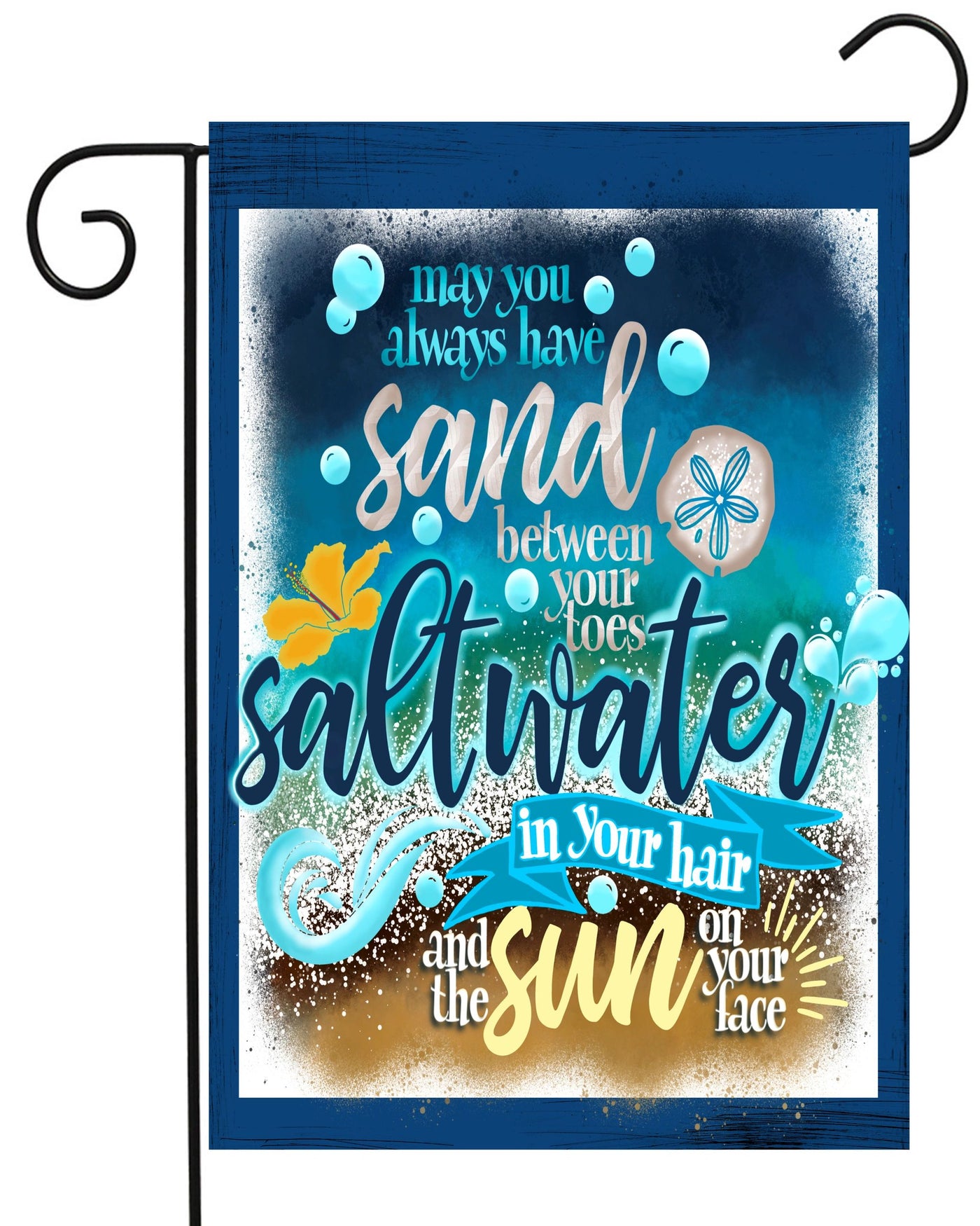 Sand Saltwater and Sun Garden Flag #G2307