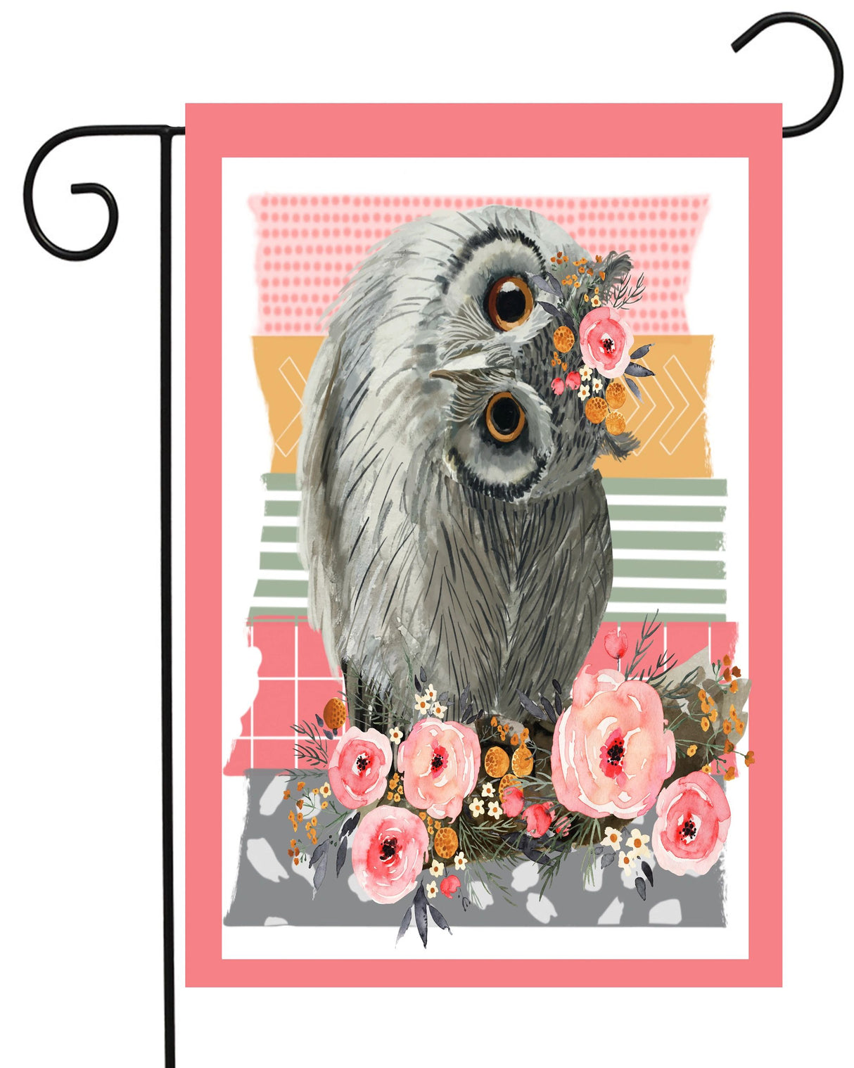 Owl with Tilted Head Garden Flag #G2295