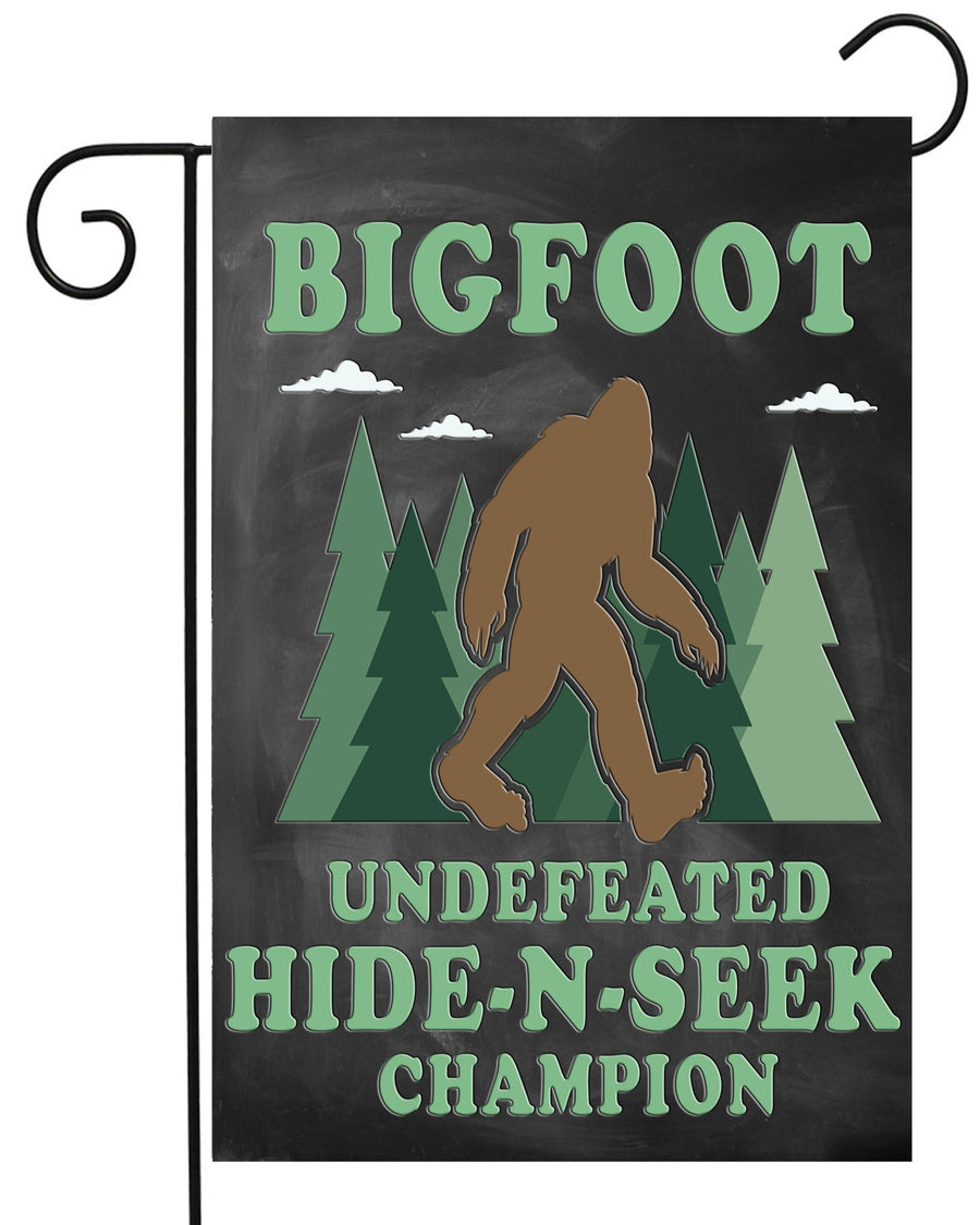 Bigfoot Hide and Seek Garden Flag #G2380