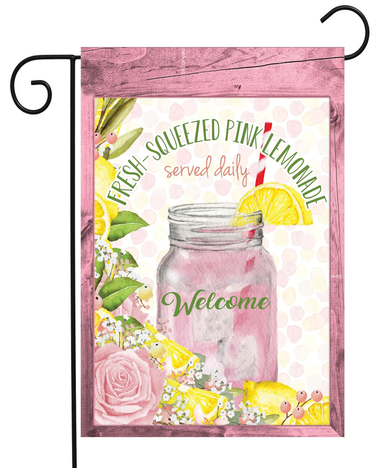 Pink Lemonade Garden Flag #G2303