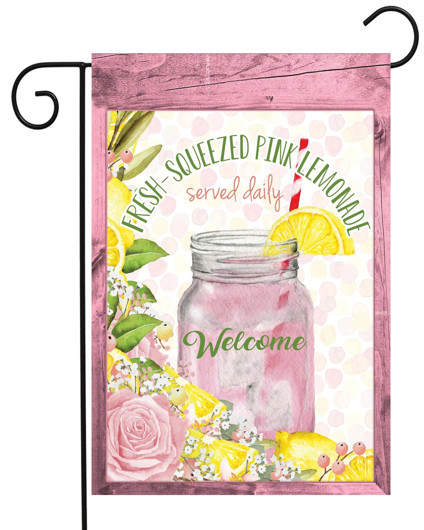 Pink Lemonade Garden Flag #G2303